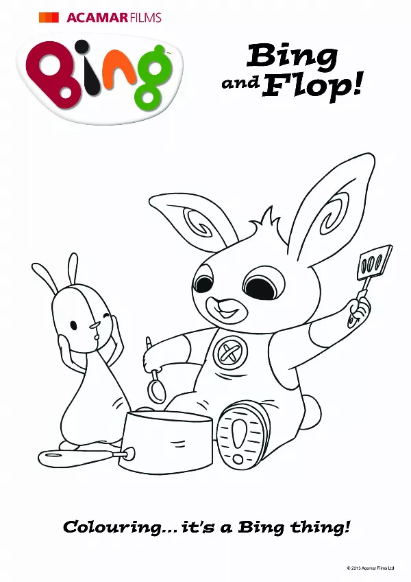 Bing & Flop Colouring Sheet